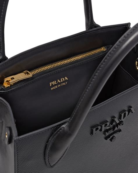 prada monochrome bag price|Prada Saffiano Cuir Leather Monochrome Small.